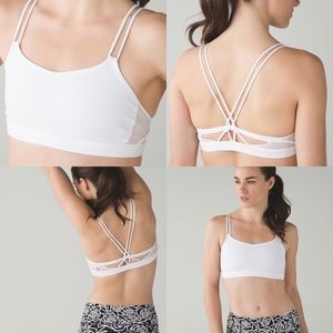 Lululemon white sports bra